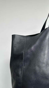 CELINE Leather Horizontal Cabas Bag