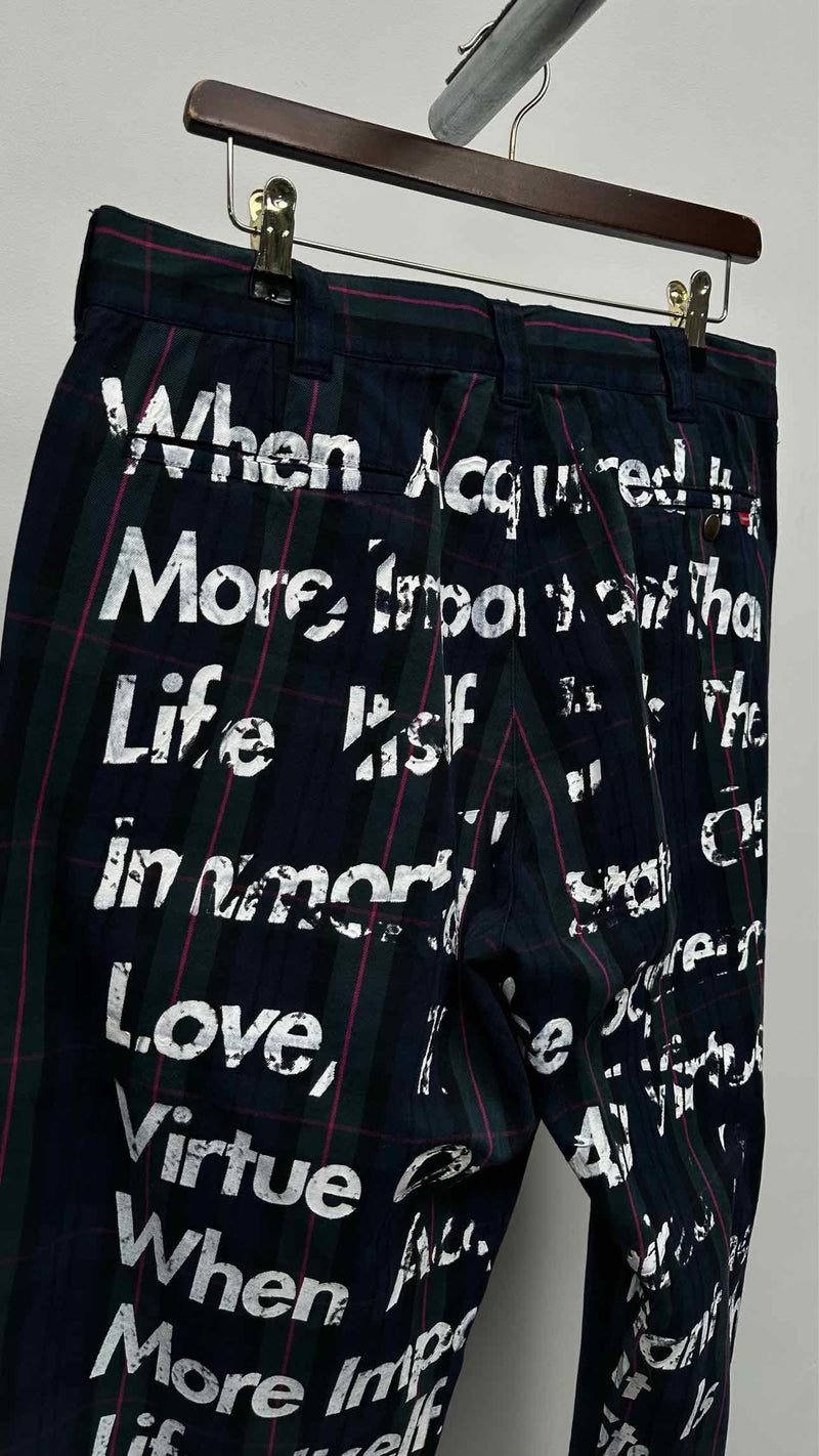 Supreme X Junya Watanabe Plaid Painted Work Pants