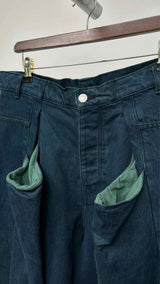 Martin Rose Fold-detailed Wide Jeans