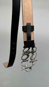 Acne Studios Logo-buckle Leather Belt