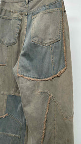 Acne Studios Pedrika Patchwork Rigid Wide Jeans
