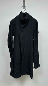 Devoa Zip-up Linen Long Coat