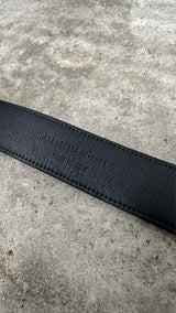 Saint Laurent Heart-buckle Leather Belt