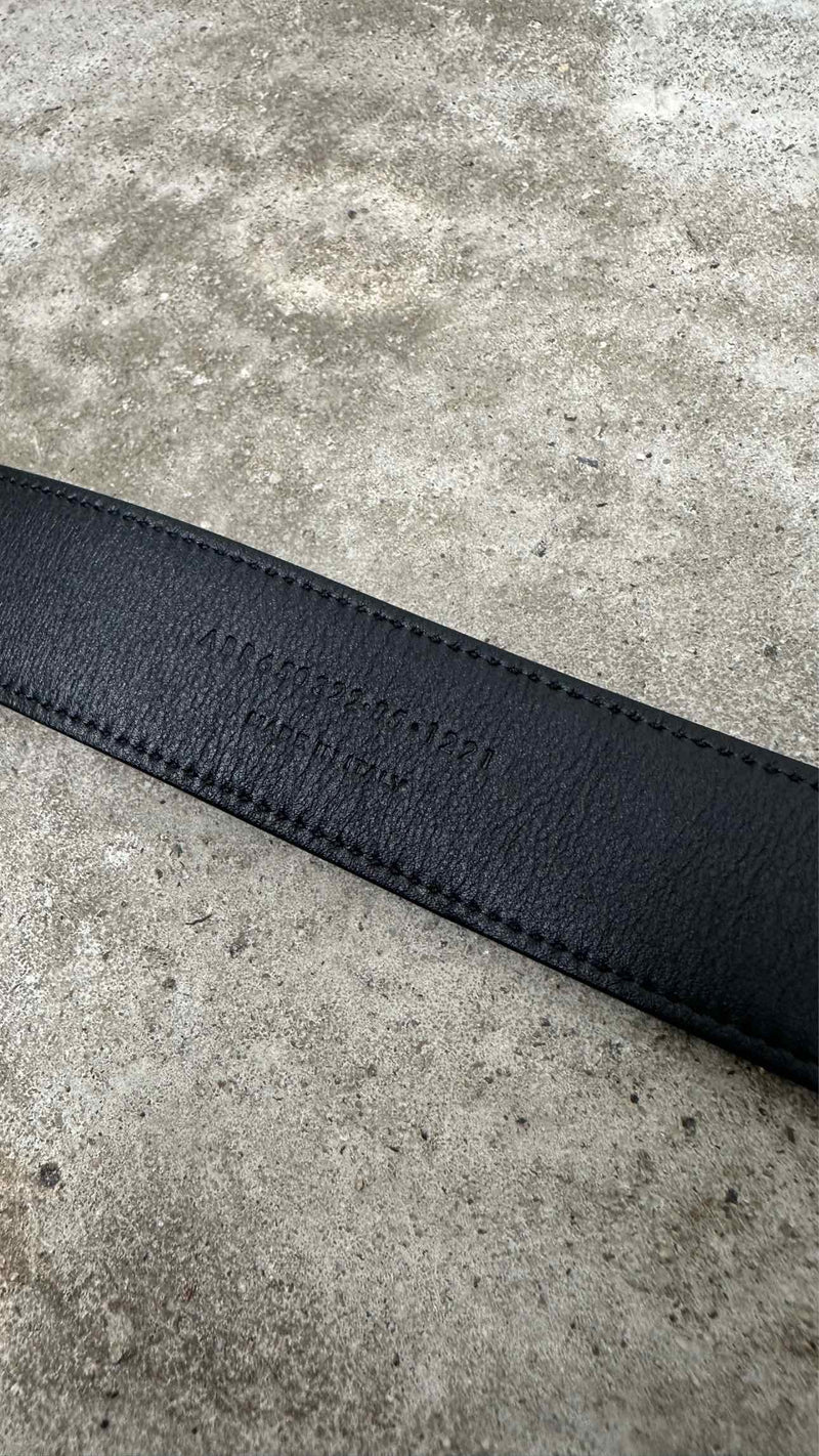 Saint Laurent Heart-buckle Leather Belt