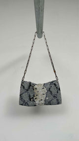 Gucci Snakeskin-pattern Beaded Bag