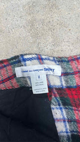 Comme Des Garçons Shirt Check Boiled Wool Pants