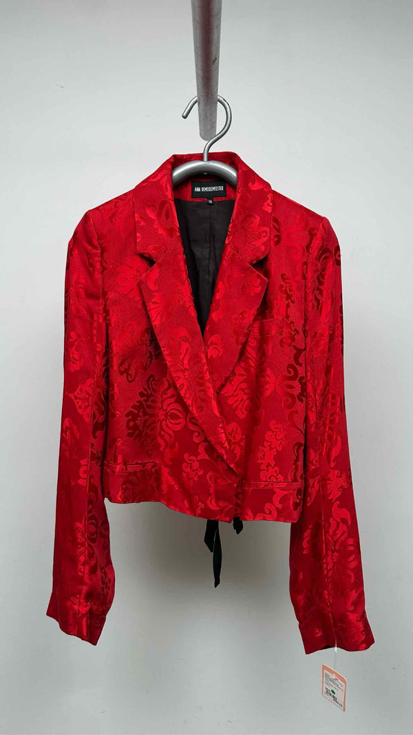 Ann Demeulemeester Botanical Jacquard Blazer Jacket