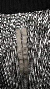 Rick Owens Mock-neck Mesh Long Vest