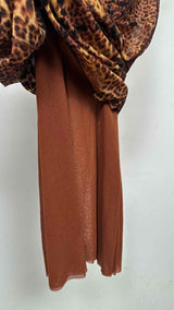 Jean Paul Gaultier Leopard Pattern Mesh Maxi Skirt