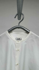 Hermes Collar-less Chemise Boxy Shirt