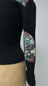 JPG Jean's Comic Paneled Logo High-neck Rib Sweater