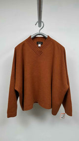 Eskander Oversized Wide V-neck Cashmere Sweater