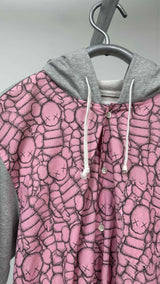 Comme Des Garçons Shirt x Kaws Hybrid Button-up Printed Hoodie