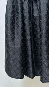 Comme Des Garcons S/S Bow-detailed Geometric Jacquard Maxi Dress