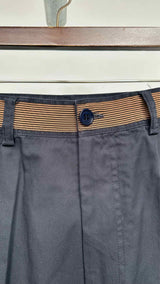 Dries Van Noten Border Waist Wide Shorts