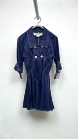 Junya Watanabe Waxed Gathered Trench Dress