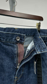 Sacai Zip-detailed Belted Jeans