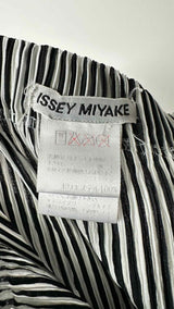 Issey Miyake Pleated Stripe Long Skirt