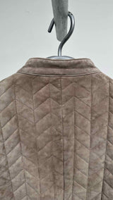 Brett Johnson Padded Suede Racer Jacket