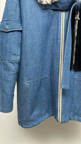 Sandy Liang Fur-lining Citroen Coat