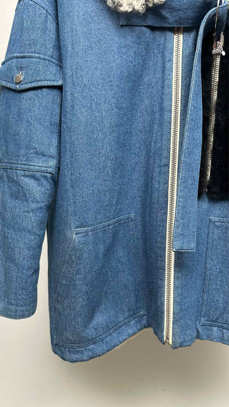 Sandy Liang Fur-lining Citroen Coat