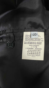 Margiela Razed-shoulder Wool Blazer Jacket