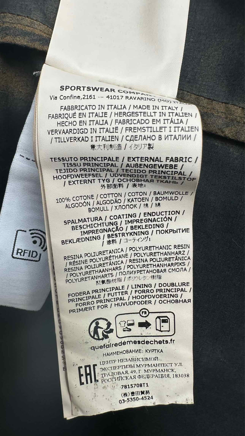 Stone Island Mussola Gommate Longline Hooded Water-resistant Coat