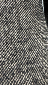 Margiela Double-breast Fuzzy Weave Long Over Coat