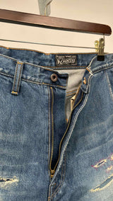 Kapital Kountry 14oz Port Baggy Jeans