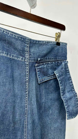 Yohji Yamamoto Side-buckled Wide Jeans