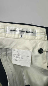 Noir Kei Ninomiya Drop-Crotch Cropped Wool Pants