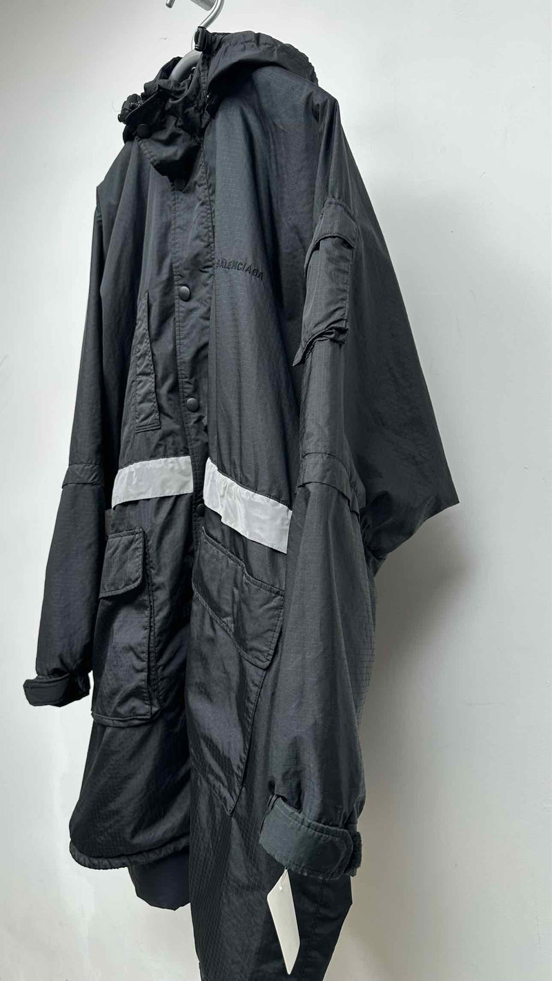 Balenciaga Reflective-stripe Parka