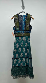 Burberry Prorsum N/S Printed Sashiko Dress