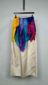 Jil Sander "Couture Arty" Silk Maxi Skirt