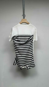 Comme Des Garcons S/S Upside-down Docking Border Top