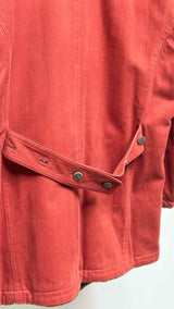 Jeans of Plantation Boa-collar Pea Coat