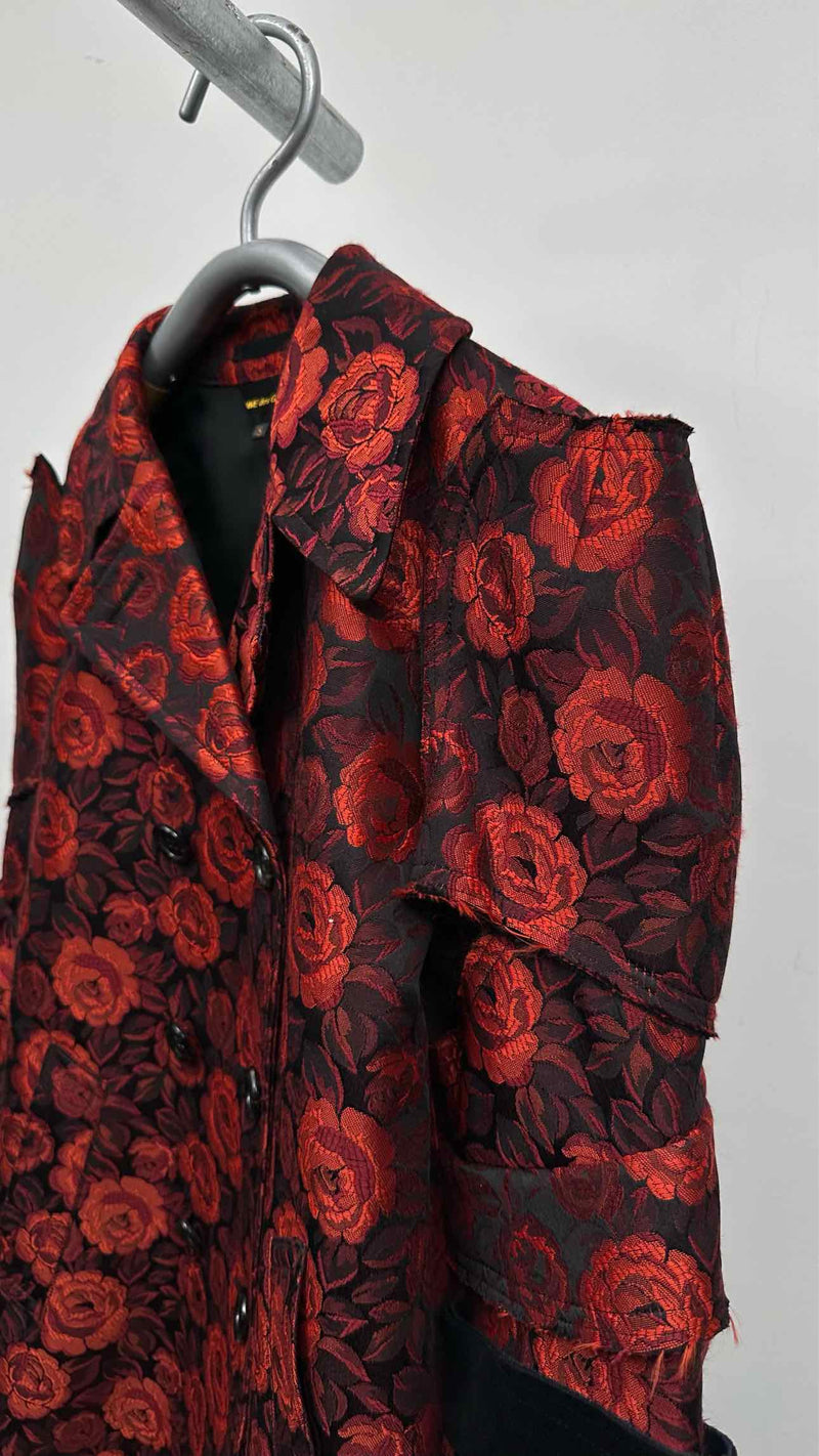 Comme Des Garcons Rose Jacquard Pea Armour Coat