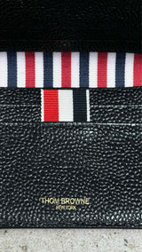 Thom Browne Pebble Grain Double Card Holder