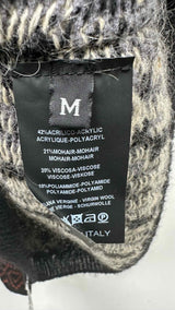 Raf Simons Iron-ring Cut-out Nordic Sweater