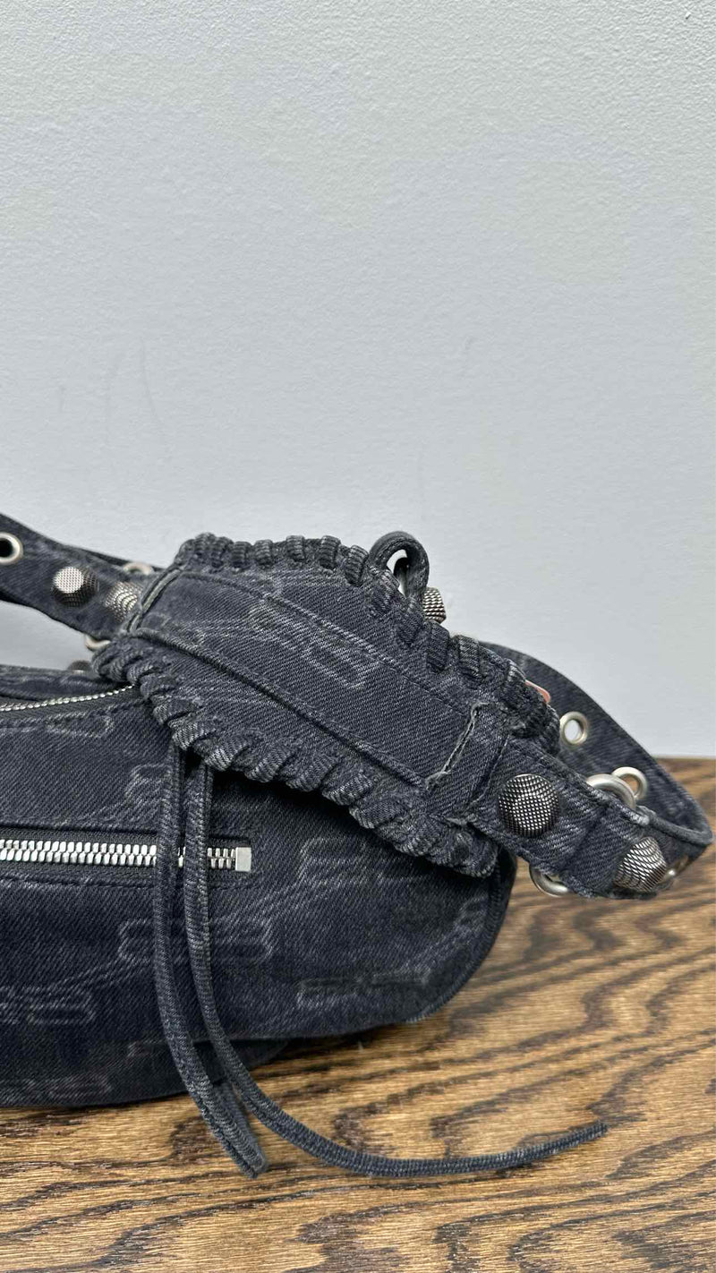 Balenciaga Denim Monogram Bag