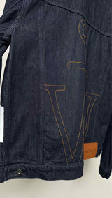 JW Anderson Swan-printed BAck-embroidered Denim Jacket