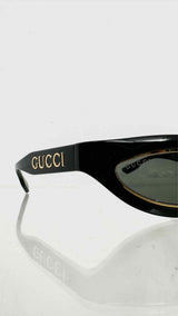 Gucci Metal-rim Cat-eye Mask Sunglasses