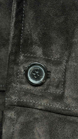 Saint Laurent Double-breasted Shearling Short Coat