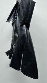 Junya Watanabe Faux-leather Reconstructed Star Biker Jacket