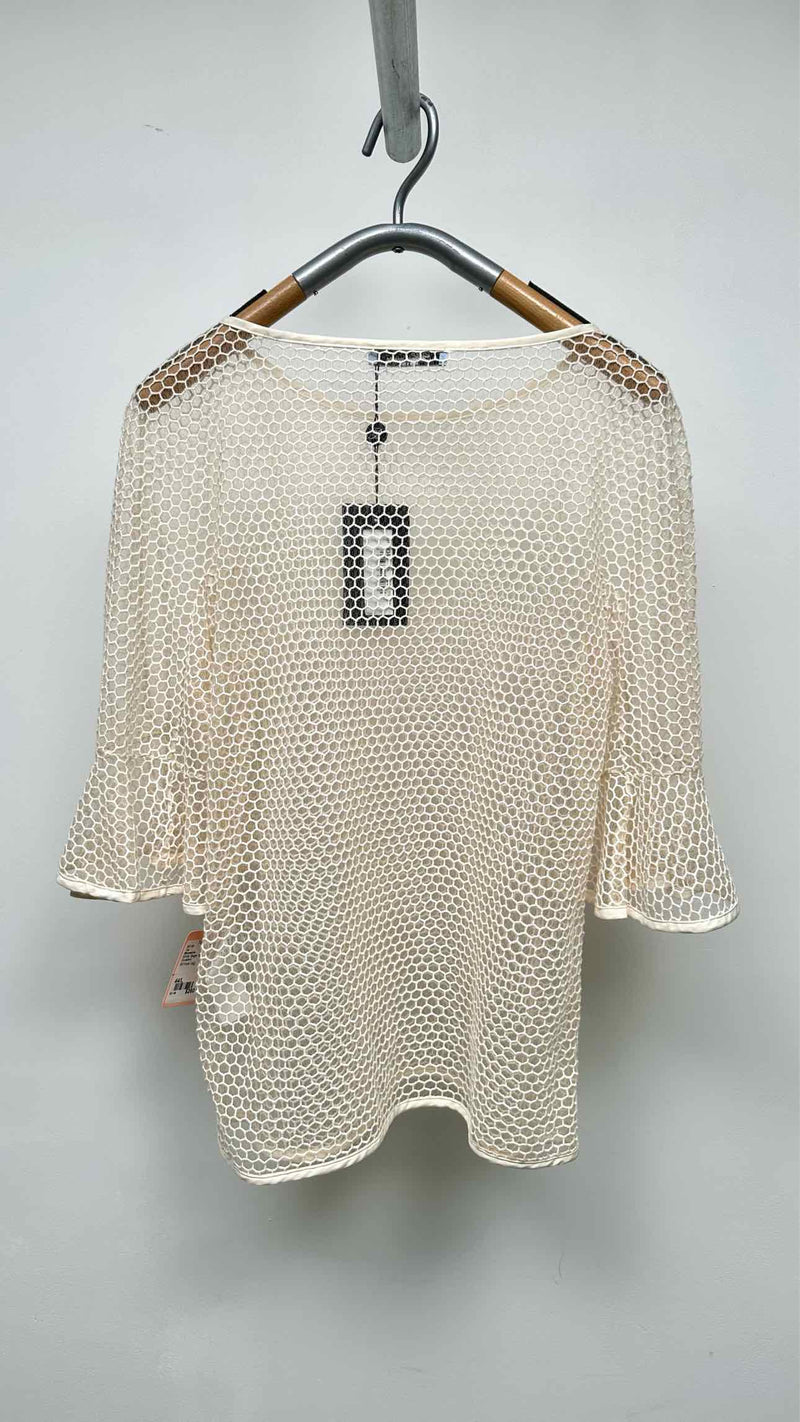 Blumarine S/S Mesh Top