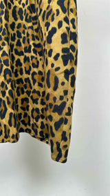 Dsquared2 Leopard Print Neck-gathered Top