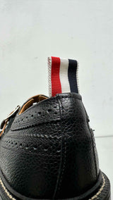 Thom Browne Stripe-buckled Wingchip Derby Shoes