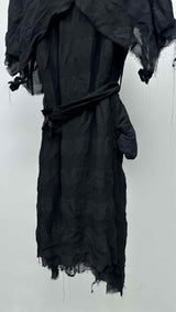 A Tentative Atelier S/S Satin Layered Raw-end Dress Coat
