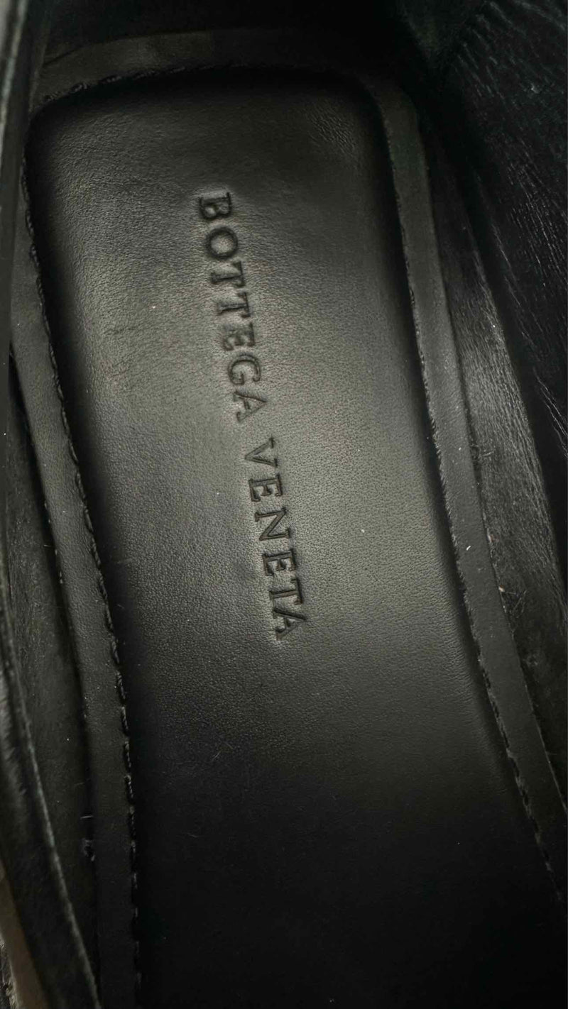 Bottega Veneta Square-toe Intrecciato Leather Slippers