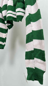 Raf Simons Cropped Border Disturb Sweater